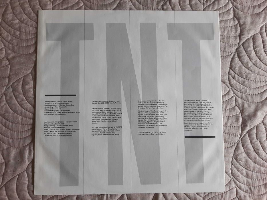 TNT - Tell No Tales - Europa - Vinil LP