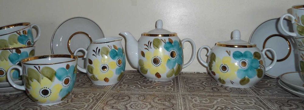 Сервіз Баранівка. Ручний розпис. СРСР