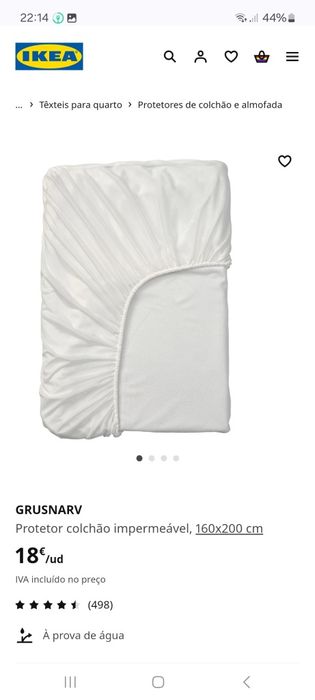 IKEA Waterproof Mattress Protector, 160 x 200 cm