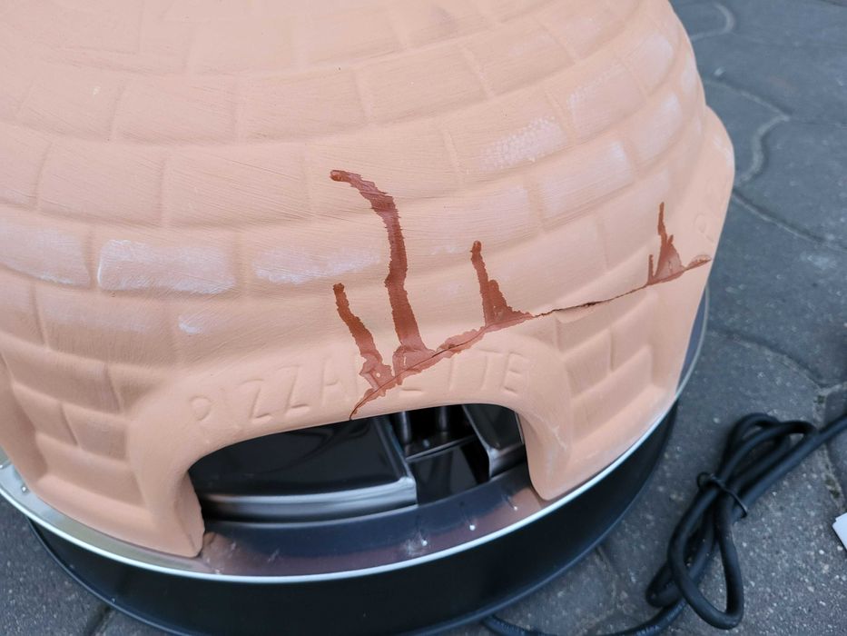 Urządzenie do robienia Pizzy Emerio Pizzarette kamienne 6 osób mocne