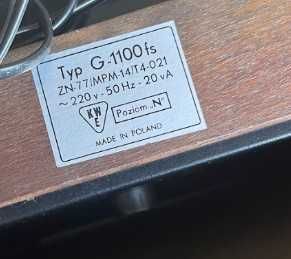 gramofon Daniel G-1100fs Unitra Fonica