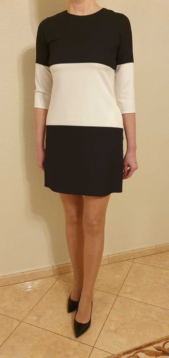 Czarno-biała Sukienka Roz. 36