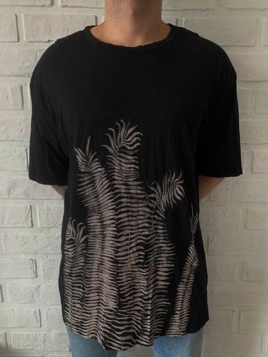 Футболка мужская oversize оверсайз черная с принтом XL