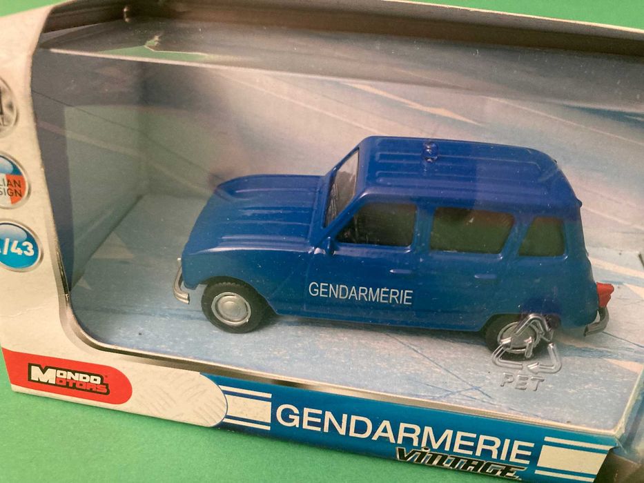 Miniatura Renault 4L Gendarmerie Colecção Mondo Motors