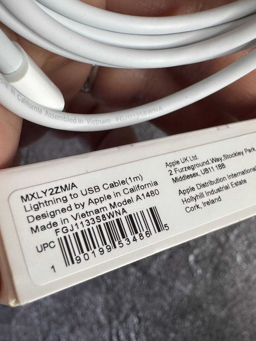 Кабель Lightning to Usb 1m Original iPhone Айфон Оригинал Гарантія