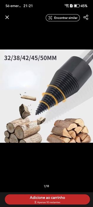 Broca para rachar madeira