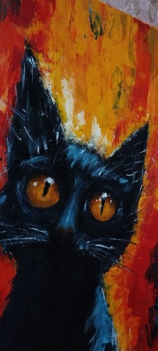 Картина олією "Котик"