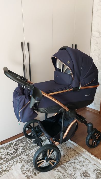 Коляска 2 в 1 Bebetto Bresso Premium Dark 04