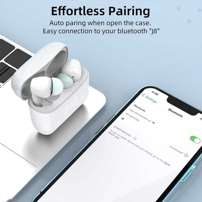 NOVO! Selado! Auriculares J8 HiFi Wireless - Classe energética A+++