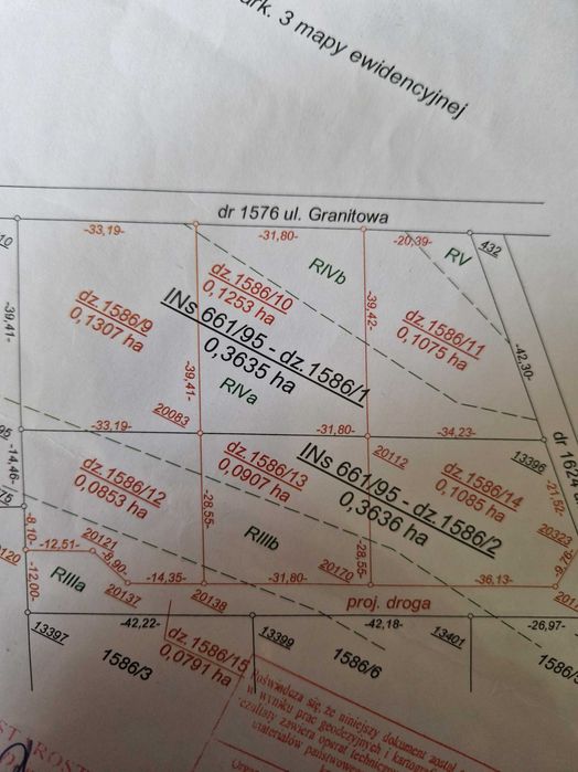 Działki budowlane na sprzedaż - Garwolin, ul. Granitowa - 2 działki, łącznie ok. 2159 m²