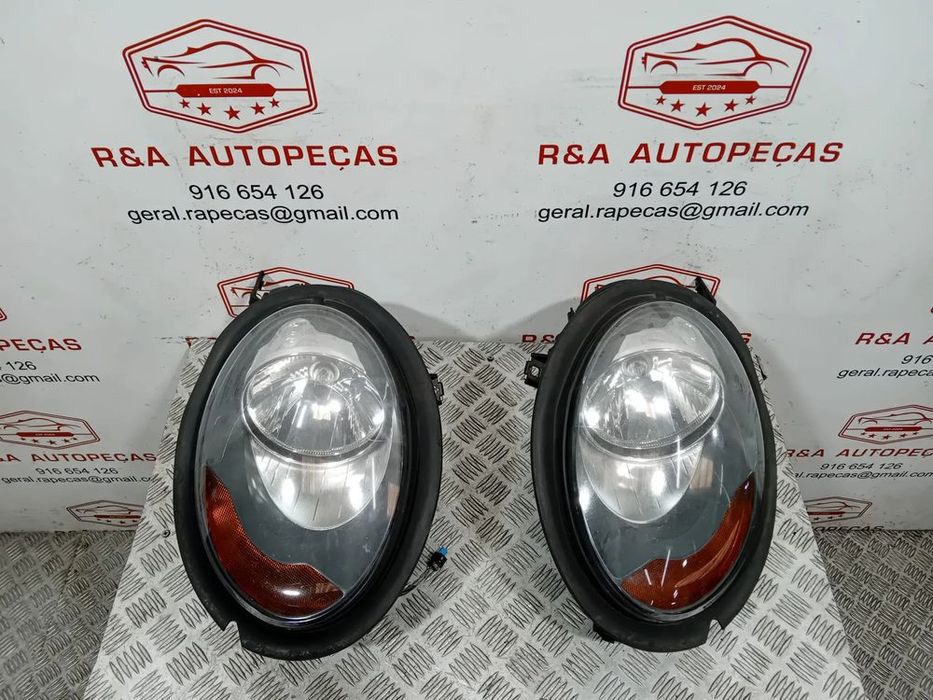 Conjunto Óticas Faróis Frente Frontal Esquerda Direita Mini Cooper