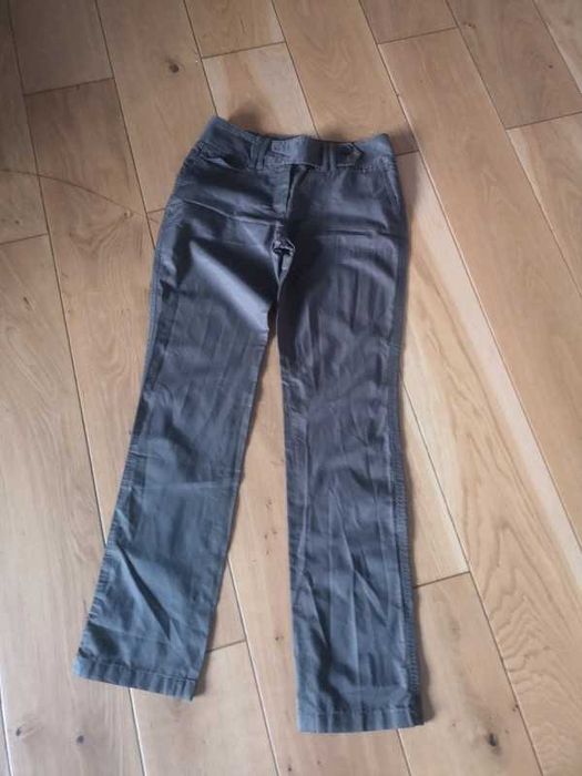 Esprit brązowe spodnie proste r. 34