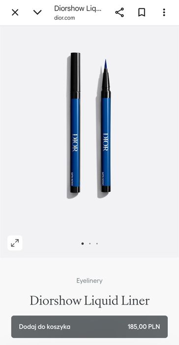 Precyzyjny eyeliner Dior nowy satin indigo 181 oryginalny okazja