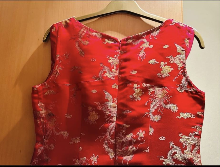 Vestido em Seda Chinesa