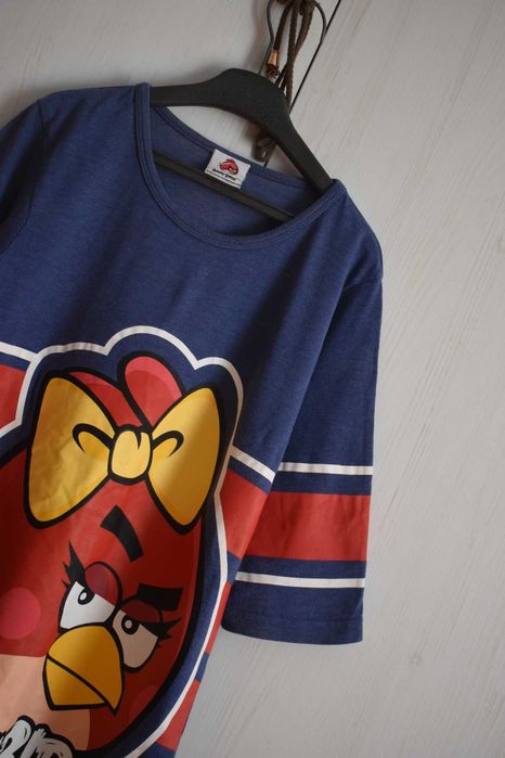 Koszula nocna 146 152 bawełniana sukienka Angry Birds wygodna luźna