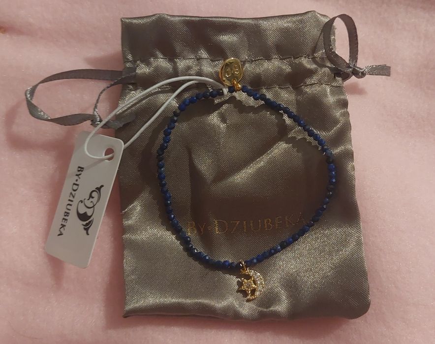 Bransoletka z kamieniami lapis lazuli