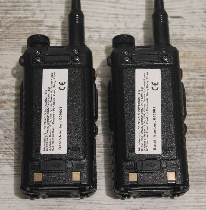 Две мощные Рации Baofeng UV-5RH 10W зарядка type-c.