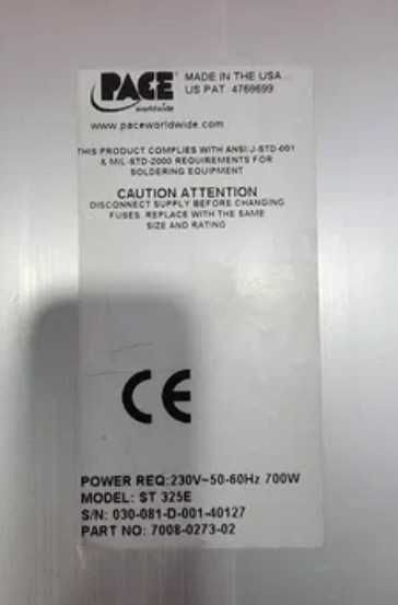 Estação de Hot Air Reflow Pace ST 325 700W