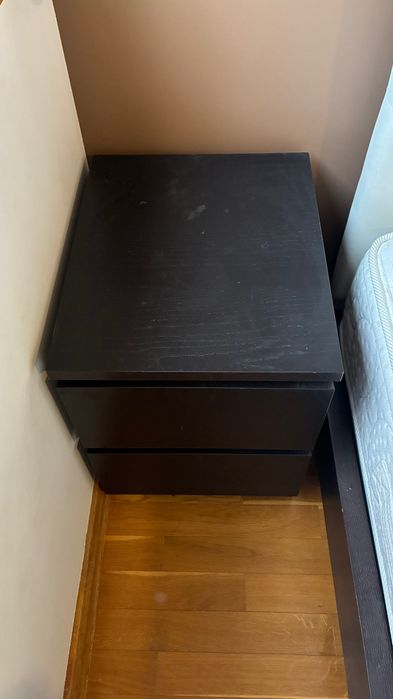 2x Mesas Cabeçeira IKEA Malm (castanho escuro)