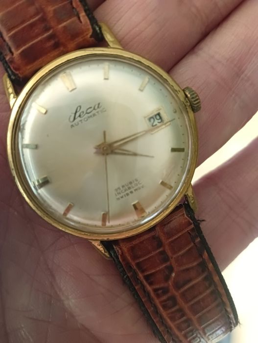 Sprawny oryginal swiss zegarek automatic Leco z lat '50 XX wieku
