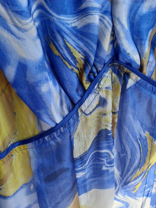 Vestido seda natural como novo