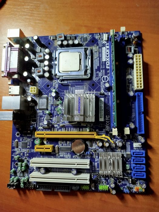 Комплект мат. плата + проц + озу(775)сокет