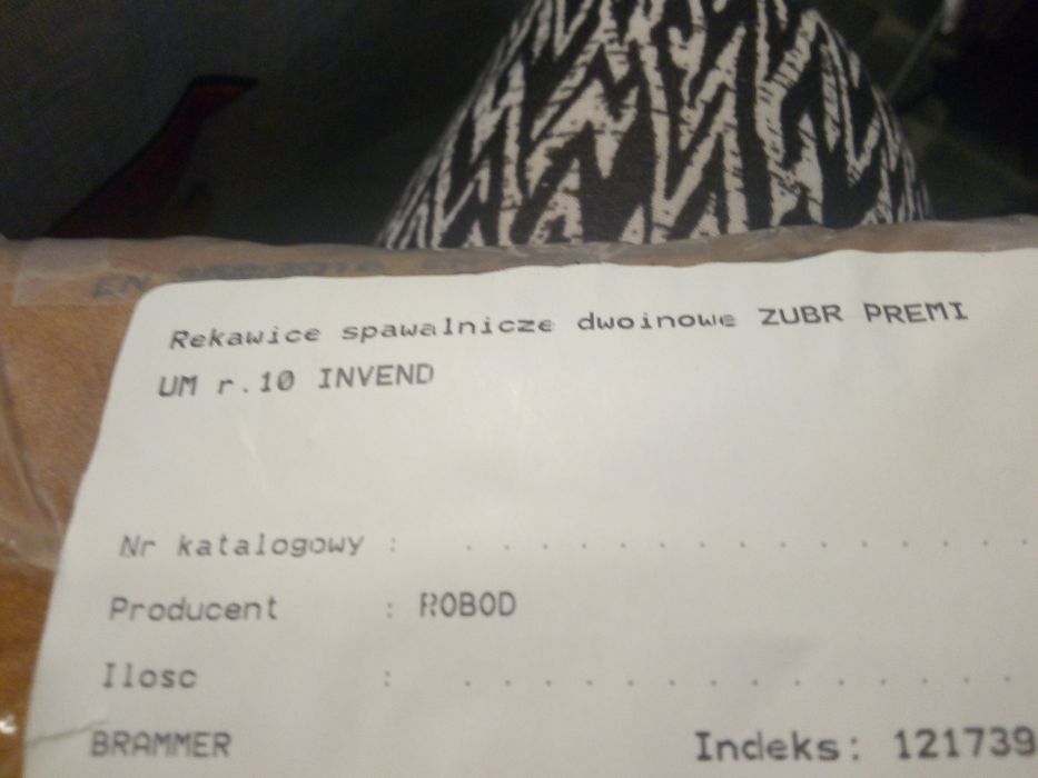 5 par- Rękawica spawalnicza dwoinowe Żubr Premium