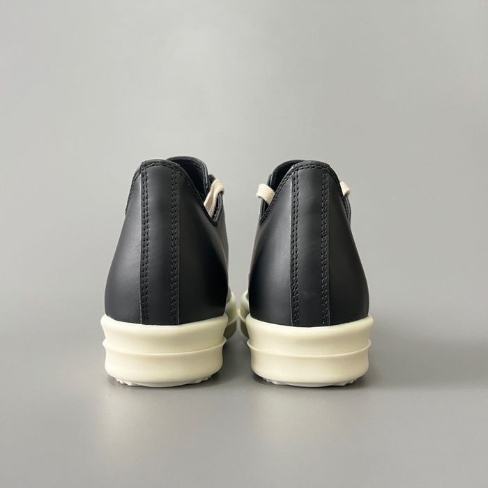 Нові Кеди Rick Owens Ramones Low Black/Milk Leather/size 40-44/Преміум якість!
