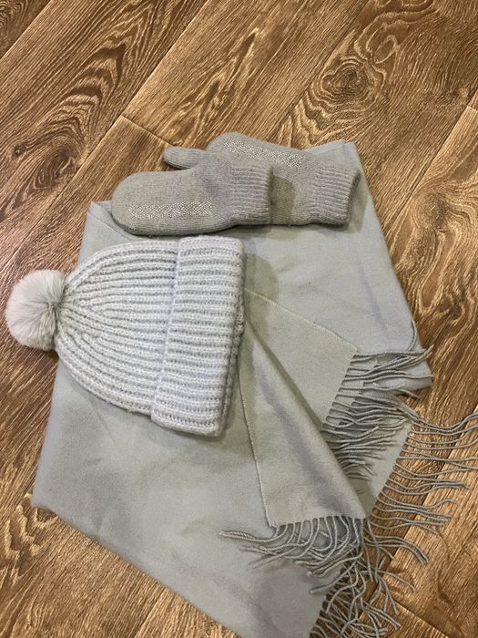 Зимний комплект,серо-голубой цвет