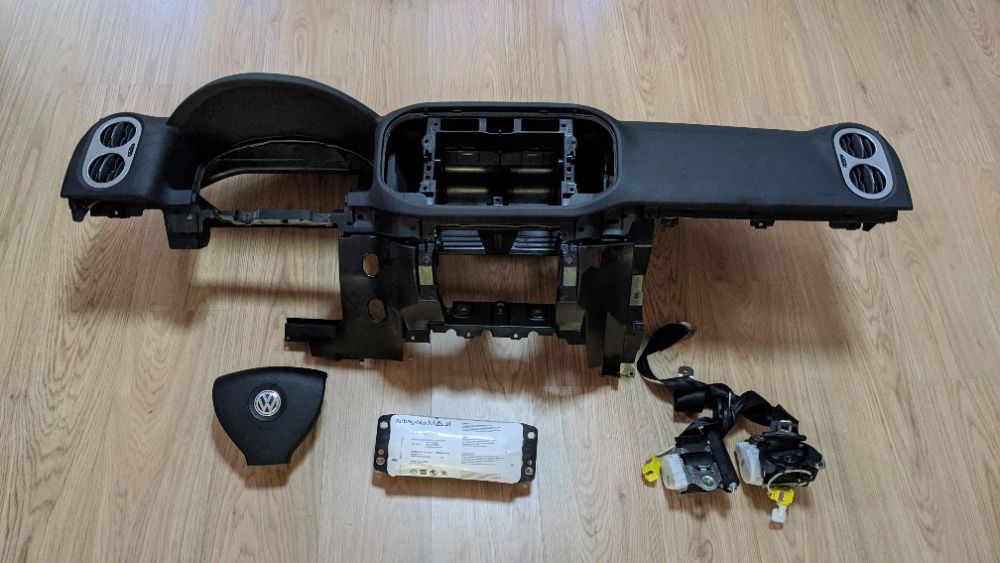 Conjunto Kit Airbags Tablier Volkswagen VW Tiguan 1 Original 2007/2016
