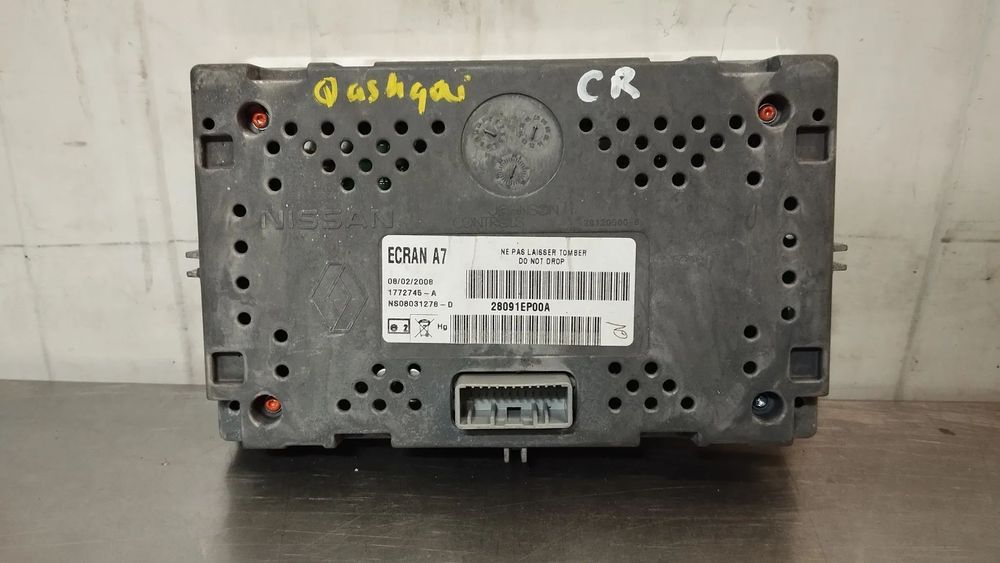 DISPLAY / MONITOR GPS NISSAN QASHQAI J10 REF. 28091EP00A 1772745A