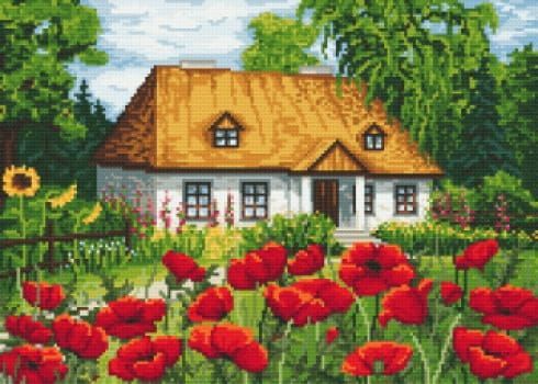 Zestaw do haftu dworek (8432)