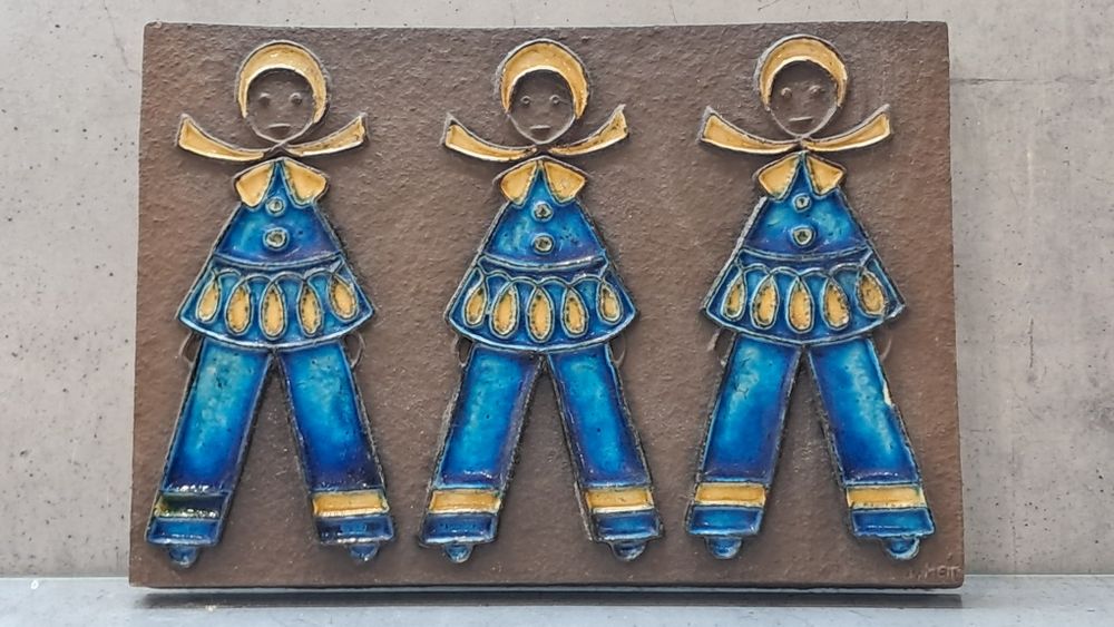 Plakieta ceramiczna lata 60