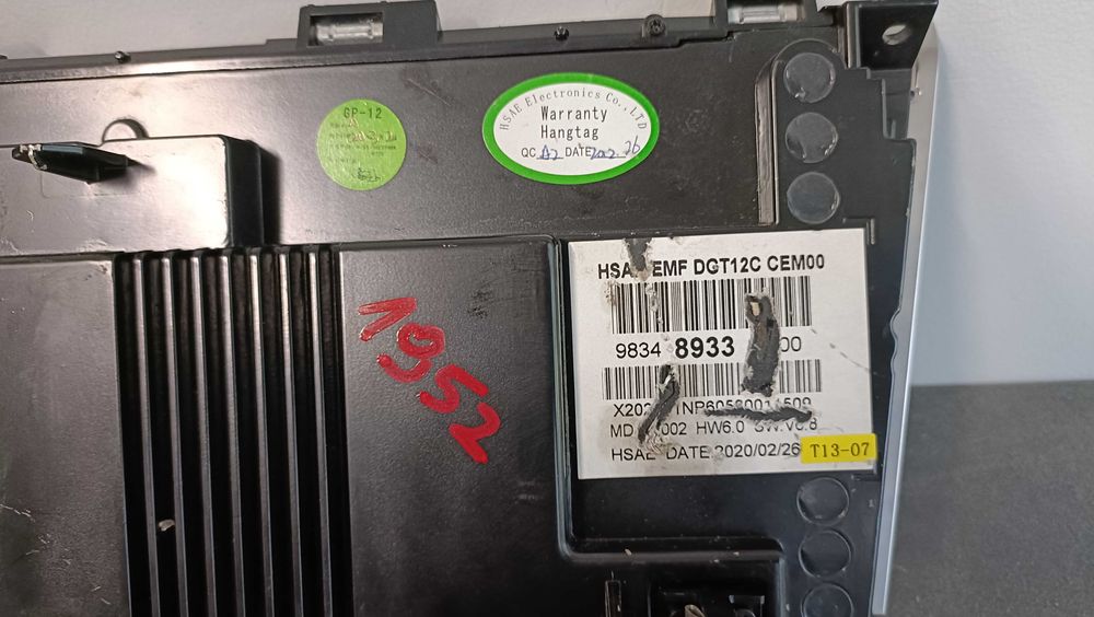 Citroen DS7 Wyświetlacz Nawigacji