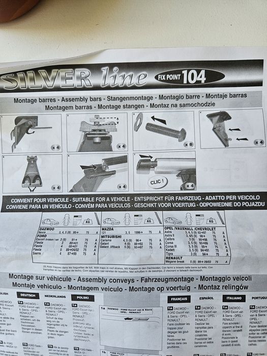 Barras de tejadilho em alumínio anti-furto