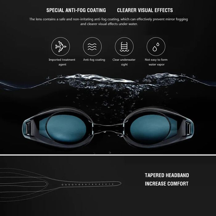 Очки Xiaomi для плавания Mi TS Anti-fog окуляри пірнання плавання