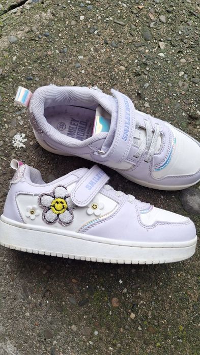 Buty adidaski dziewczece liliowe smiley coolclub 30