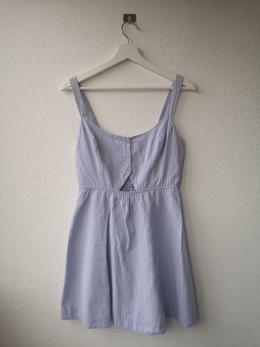Vestido mini azul claro da Stradivarius, tamanho M