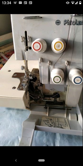 Оверлок економного зшивного шва, на 3~4 нитки. Юстований майстром.