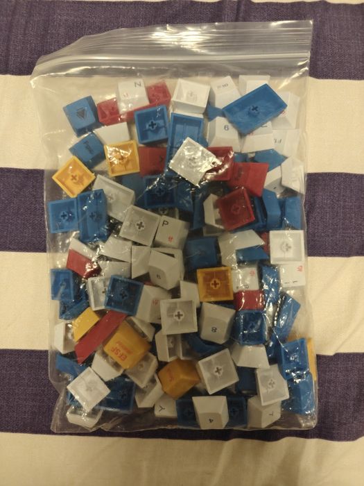 Keycaps Gundam com pouco uso