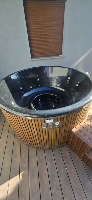 Balia ogrodowa gorąca beczka jacuzzi hydromasaż aeromasaż grzałka 3KW