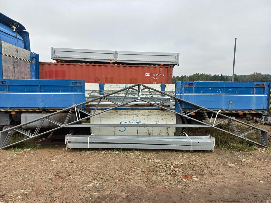 KONSTRUKCJA WIATA OCYNKOWANA 7 x 13m Garaż Magazyn Hala Rolna warsztat