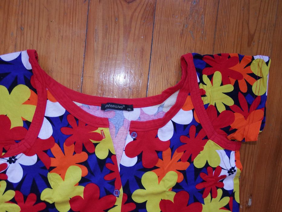 koszula nocna do karmienia po CC cała rozpinana S