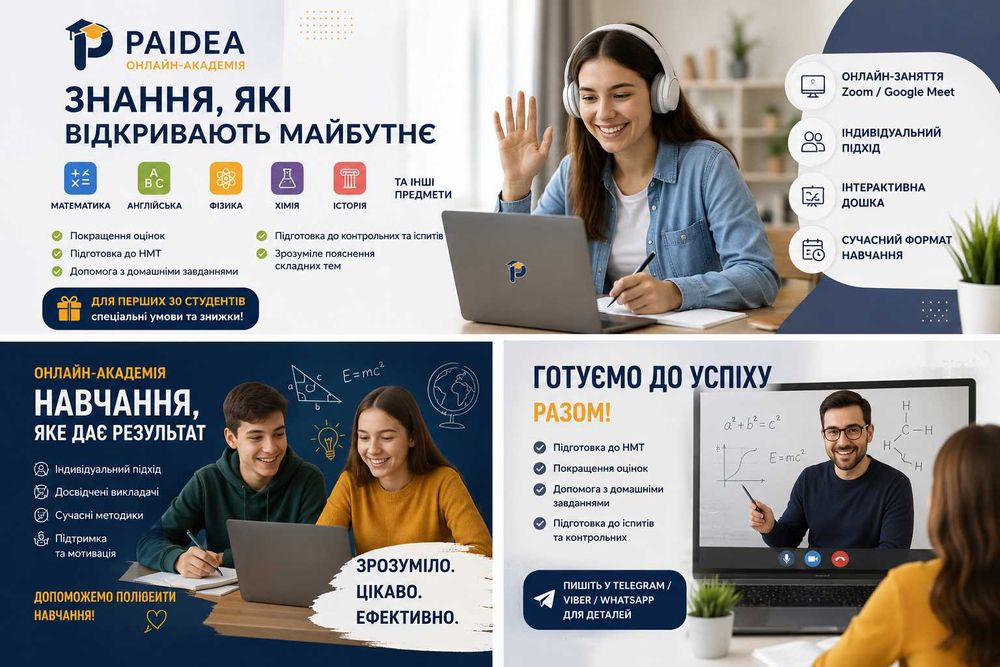 Репетиторство -   Математика Физика, Англійський