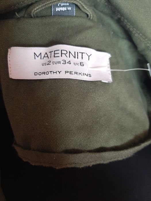 Kurtka parka jesienna jeansowa khaki Dorothy Perkins