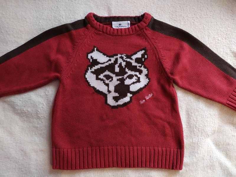 Sweter Tom Tailor, bluza z kapturem Esprit, dwie sztuki 92/98 cm