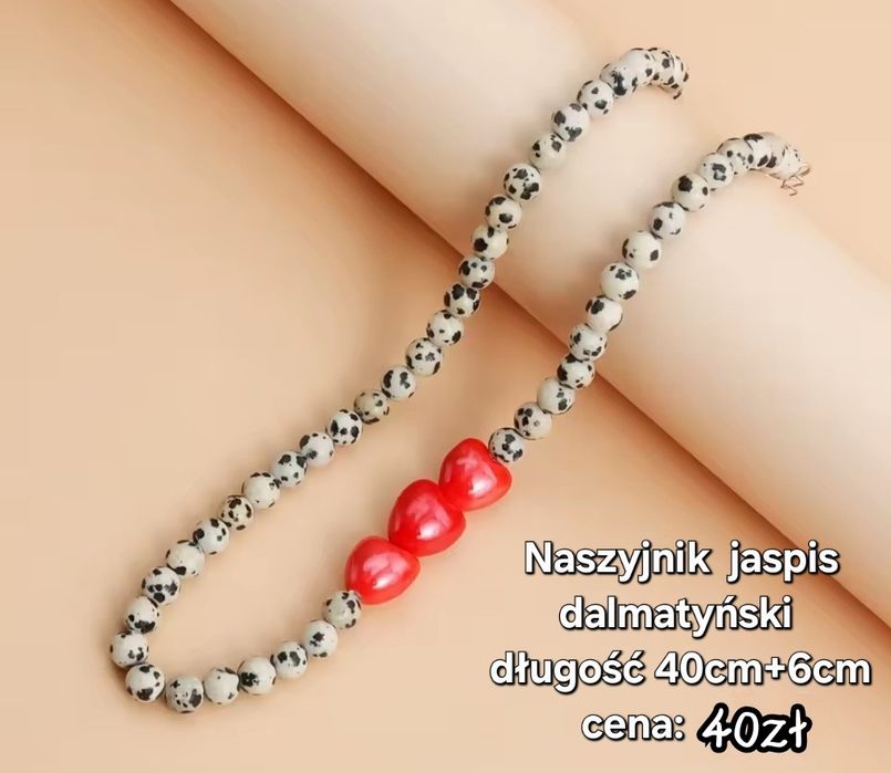 Naszyjnik jaspis dalmatyński