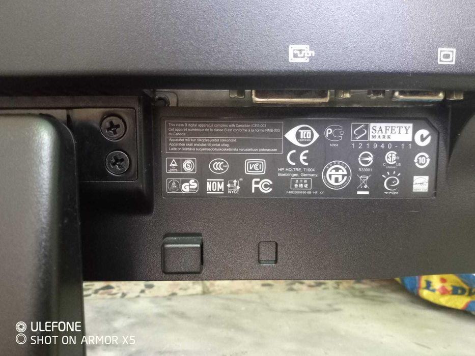 Monitor HP ProDisplay P201 de 20"