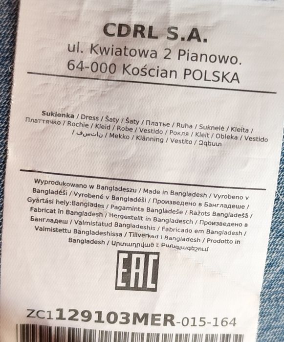 Sukienka dress sportowa.