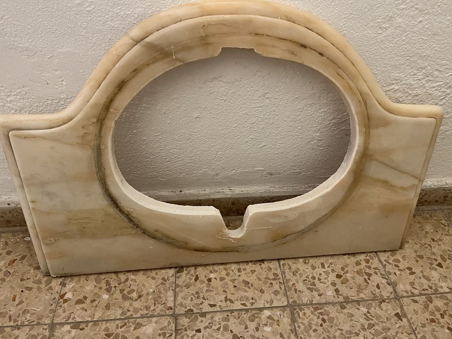 Placa de mármore para lavatório